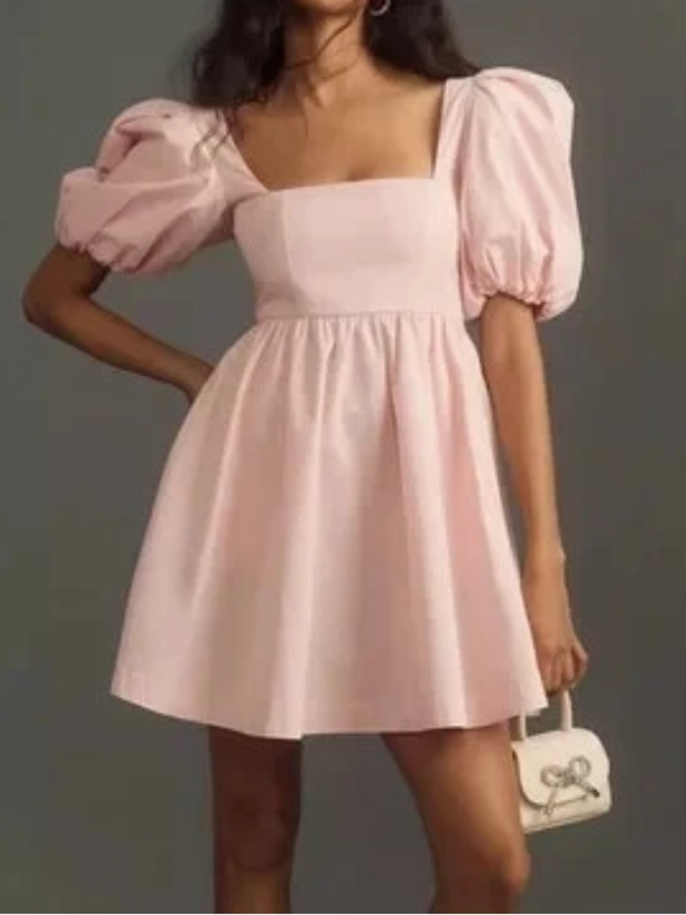 Maeve poof shoulder dress